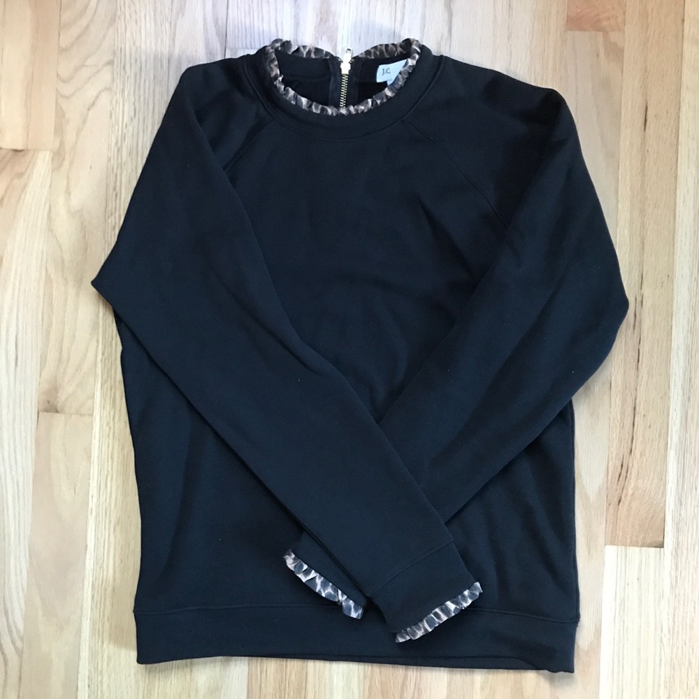 J. Crew Ruffle Trim Sweater